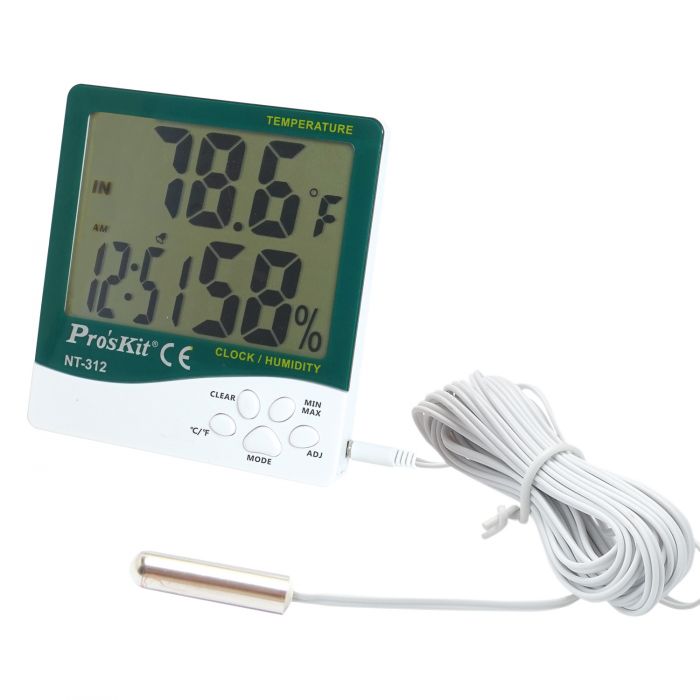DIGITAL TEMPERATURE/HUMIDITY METER WITH PROBE