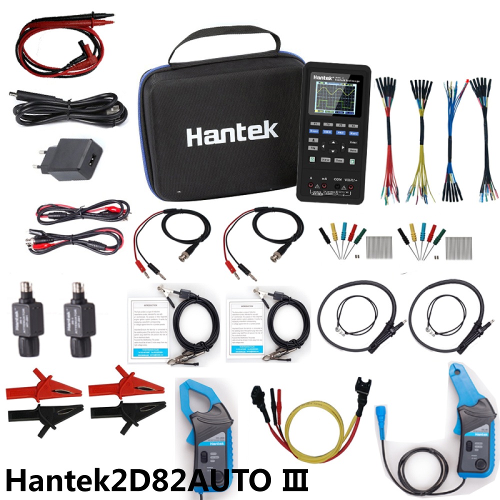 Hantek 2D82 80MHz Oscilloscope Automotive diagnostic Tool+DMM+Signal Generator