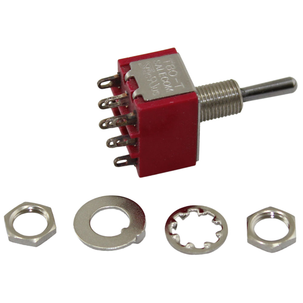 Miniature Toggle Switch | ON OFF (ON) 3PDT | 8309