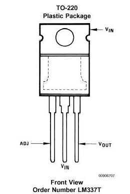 NEG. ADJUSTABLE REG. T0-220