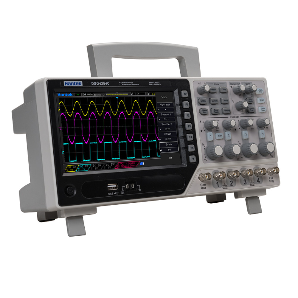 Hantek DSO4254C 250 MHz 4 Ch DSO with 1 Channel Arbitary/function waveform generator