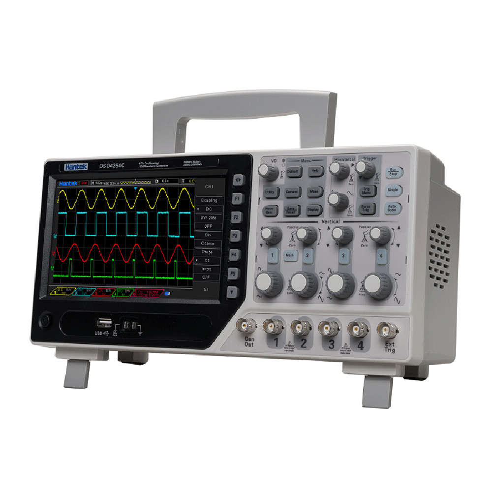 Hantek DSO4254C 250 MHz 4 Ch DSO with 1 Channel Arbitary/function waveform generator