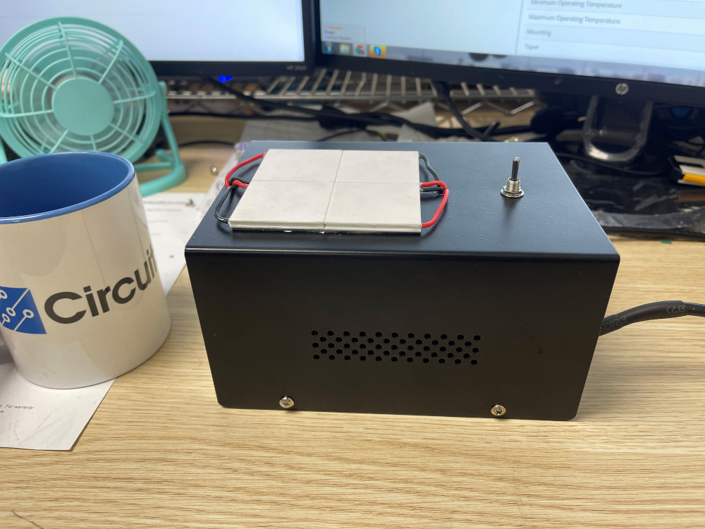PELTIER MODULE, FAN, HEAT TRANSFER COMPOUND, AND MORE