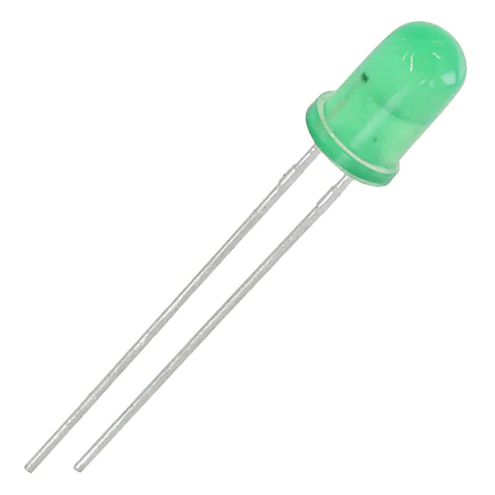 Green-Diffused 5mm Standard LED