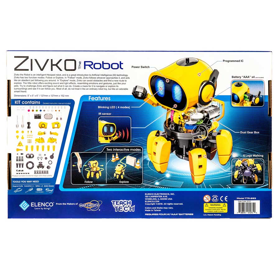 107-PIECE ZIVKO STEM ROBOT KIT