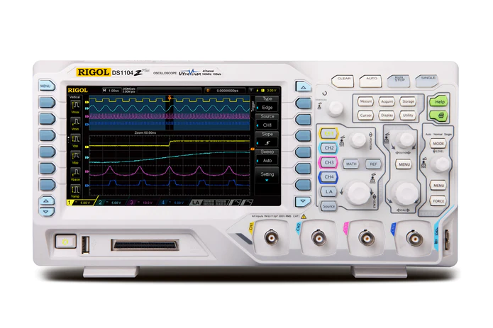 RIGOL DS1104Z PLUS 100MHZ DIGITAL OSCILLOSCOPE - 4 CHANNELS - 24MPT MEMORY - 1GSA/S SAMPLING