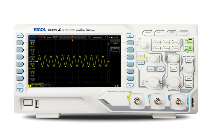 RIGOL DS1102Z-E 100MHZ DIGITAL OSCILLOSCOPE - 2 CHANNELS - 1GSA/S - 24MPT MEMORY