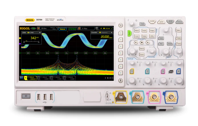 RIGOL DS7054 500MHZ DIGITAL OSCILLOSCOPE - 4 CHANNELS, 10GSA/S SAMPLING