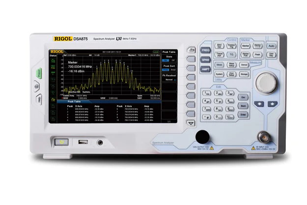 RIGOL DSA875 7.5GHZ SPECTRUM ANALYZER