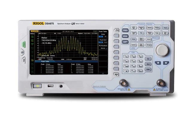 RIGOL DSA875-TG 7.5GHZ SPECTRUM ANALYZER WITH TRACKING GENERATOR