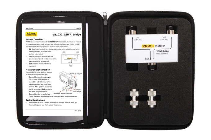 RIGOL VB1032 VSWR BRIDGE WITH VSWR-DSA800, VSWR-DSA1000 LICENSES INCLUDED