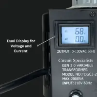 VARIABLE AC POWER SUPPLY 2000VA