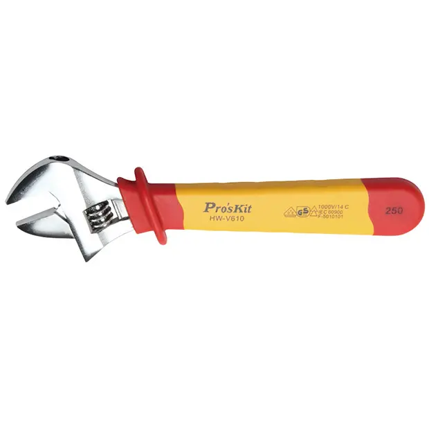 VDE 1000V INSULATED 10" ADJUSTABLE WRENCH