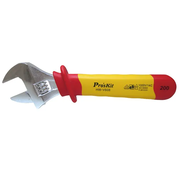 VDE 1000V INSULATED 8" ADJUSTABLE WRENCH