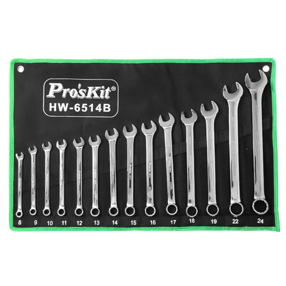 14 PC COMBINATION WRENCH SET, METRIC