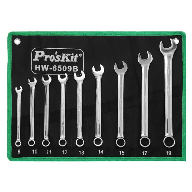 9 PC COMBINATION WRENCH SET, METRIC