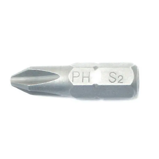 BIT, PHILLIPS, SIZE 0, 1" LONG, 1/4" HEX