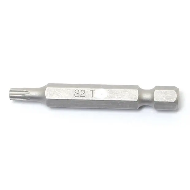 BIT, TAMPER-PROOF, STAR-TIP, T8H, 1-15/16" LONG, 1/4" HEX DRIVE