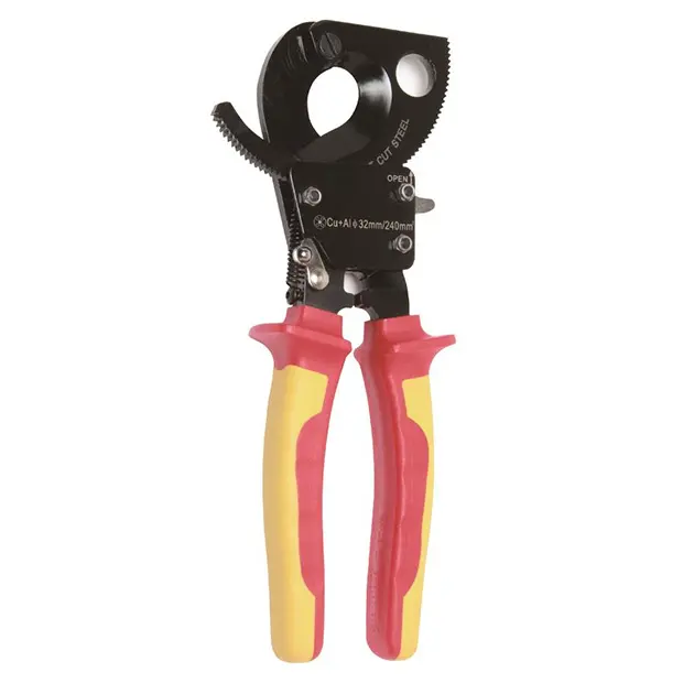 VDE 1000V INSULATED RATCHET CABLE CUTTER  - 10" - 500MCM