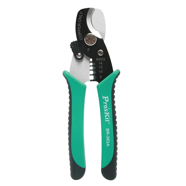 2-IN-1 ROUND CABLE CUTTER/STRIPPER AWG 14-8