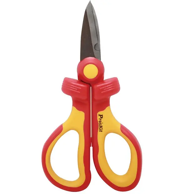 VDE 1000V INSULATED ELECTRICIANS SCISSORS - 6.5"