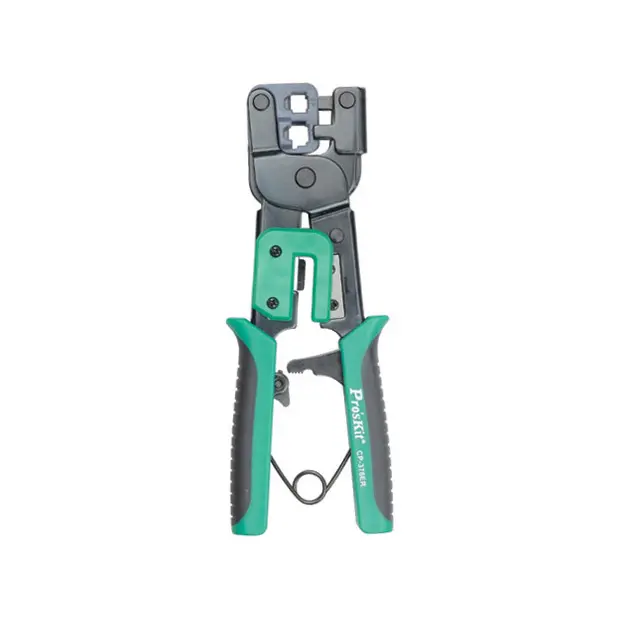 RATCHETED MODULAR PLUG CRIMPER