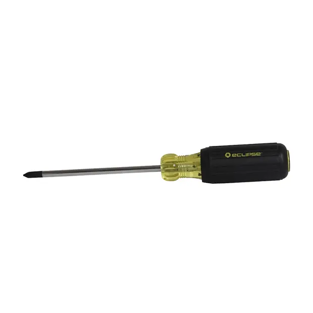 PHILLIPS SCREWDRIVER, #1X4", RUBBER GRIP