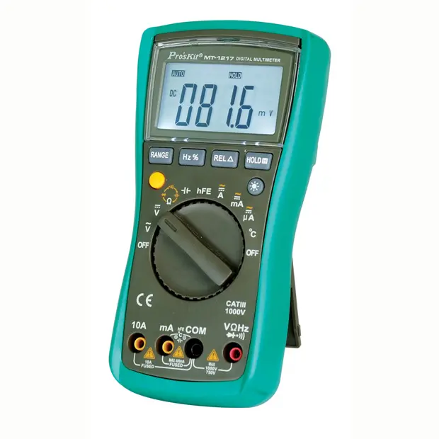 Multimeter, Digital, 3 3/4 Auto Range