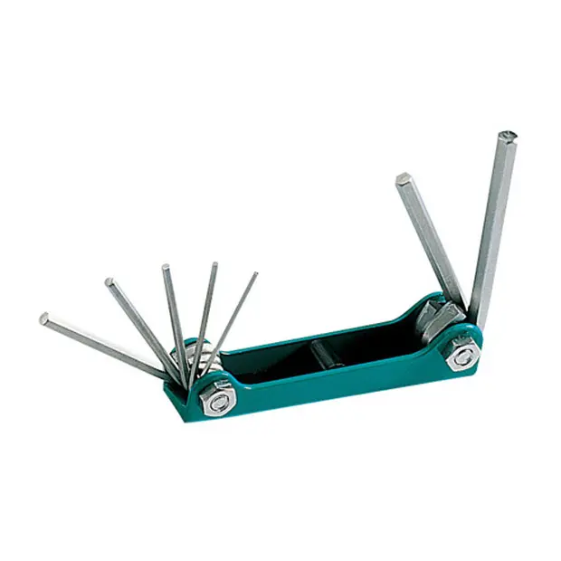 7 PC FOLDING HEX KEY SET - METRIC