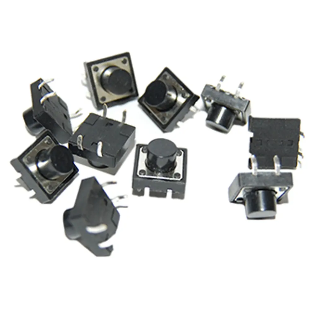 MOMENTARY PUSH BUTTON SWITCH - 12MM SQUARE (10 PACK)
