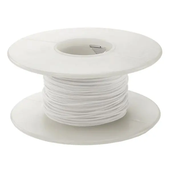 WHITE 26AWG 100FT ROLL