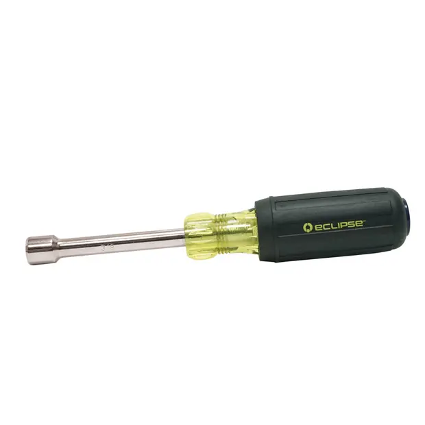 HOLLOW SHAFT NUTDRIVER, 3/8", RUBBER GRIP