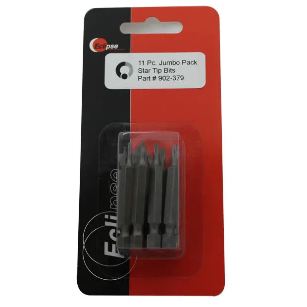 11 PC JUMBO PACK ASSORTED STAR TIP 1-15/16" POWER BIT SET