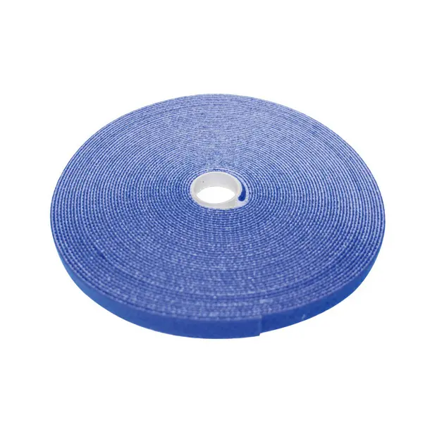 HOOK & LOOP TAPE, 3/4" WIDE, BLUE, 50 FT ROLL