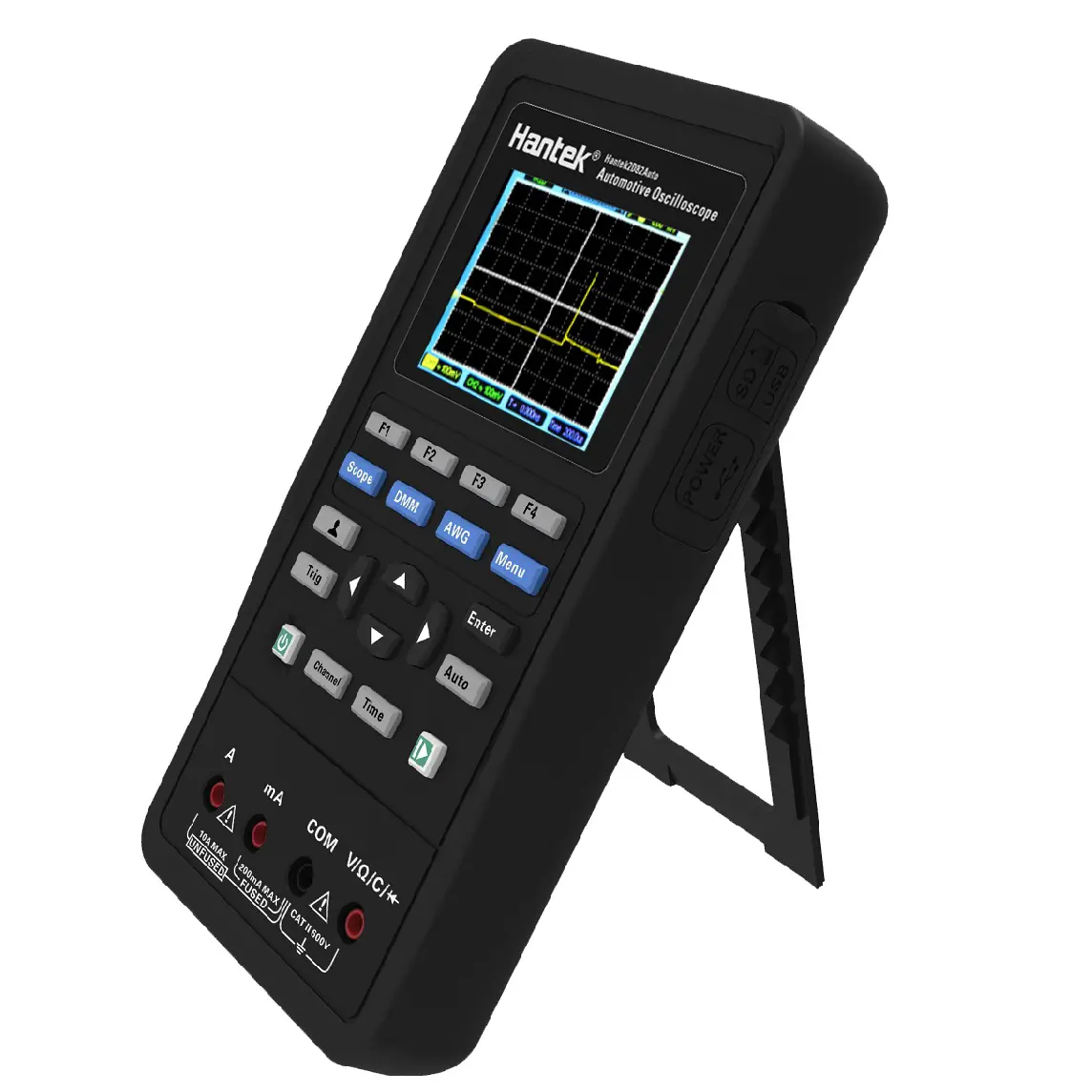 Hantek 2D82AUTO Mini Osciloscopio Portátil para Automoción KIT BASICO