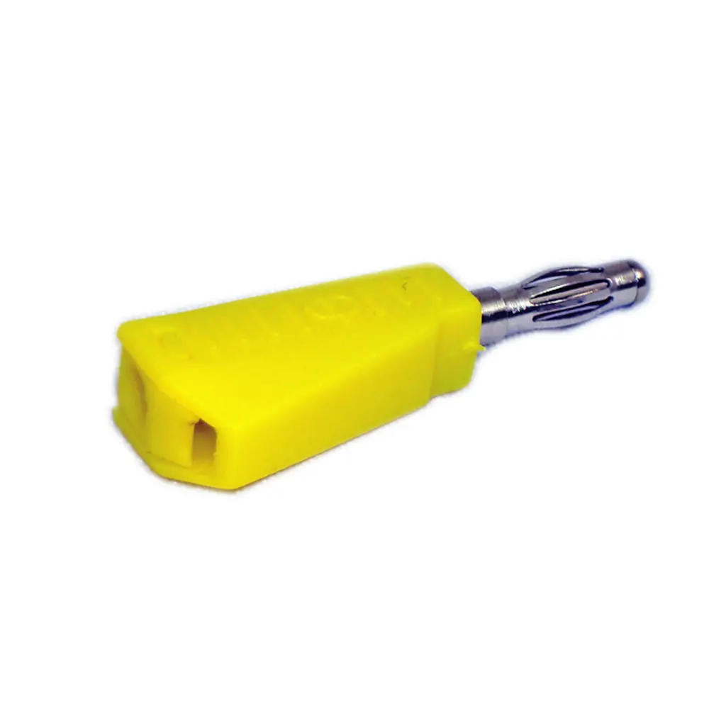 YELLOW BANANA PLUG STACKABLE