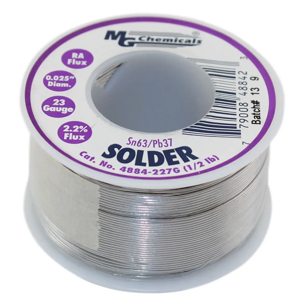 SN63/PB37 SOLDER   DIAM.  .025