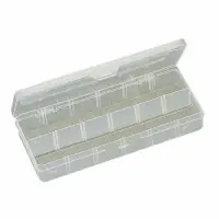 PLASTIC BOX W/DIVIDERS 10 X4.75 X 1.5