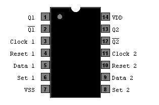 IC CD4043 Logic Flip-Flop RS Đôi 16 Chân Điện Áp 3V Đến 18V