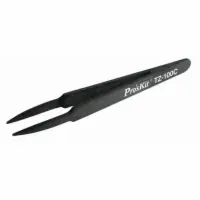 ESD SAFE TWEEZERS - ROUND TIP