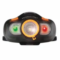 FOCUS+ LED HEADLAMP W/ WHITE, RED, GREEN CREE XP-C TRANSPARENT BLACK, ECLIPSE LOGO PAD PRINTED BATTERIES NOT INCLUDED
