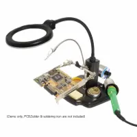 SOLDERING HELPING HANDS W/LED MAGINIFIER