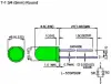 5 MM LED GREEN-DIFFUSED