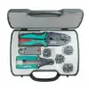 COAX CRIMPING KIT..W/CRIMP FRAME, 5 DIES, ROTARY STRIPPER