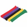 HOOK & LOOP CABLE TIE ASSORTMENT 15 PCS - 3 EACH COLOR