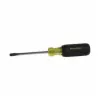 SLOTTED SCREWDRIVER, 1/4"X4", RUBBER GRIP