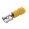 FEMALE DISCONNECTS, 12-10AWG, YELLOW, VINYL INSULATED PVC FOR .187 X .032" TAB, 10PK