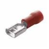 FEMALE DISCONNECTS, 22-16AWG, RED, VINYL INSULATED PVC FOR .205 X .020 " TAB, 10PK
