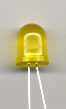 10MM YELLOW LED LONG LEAD