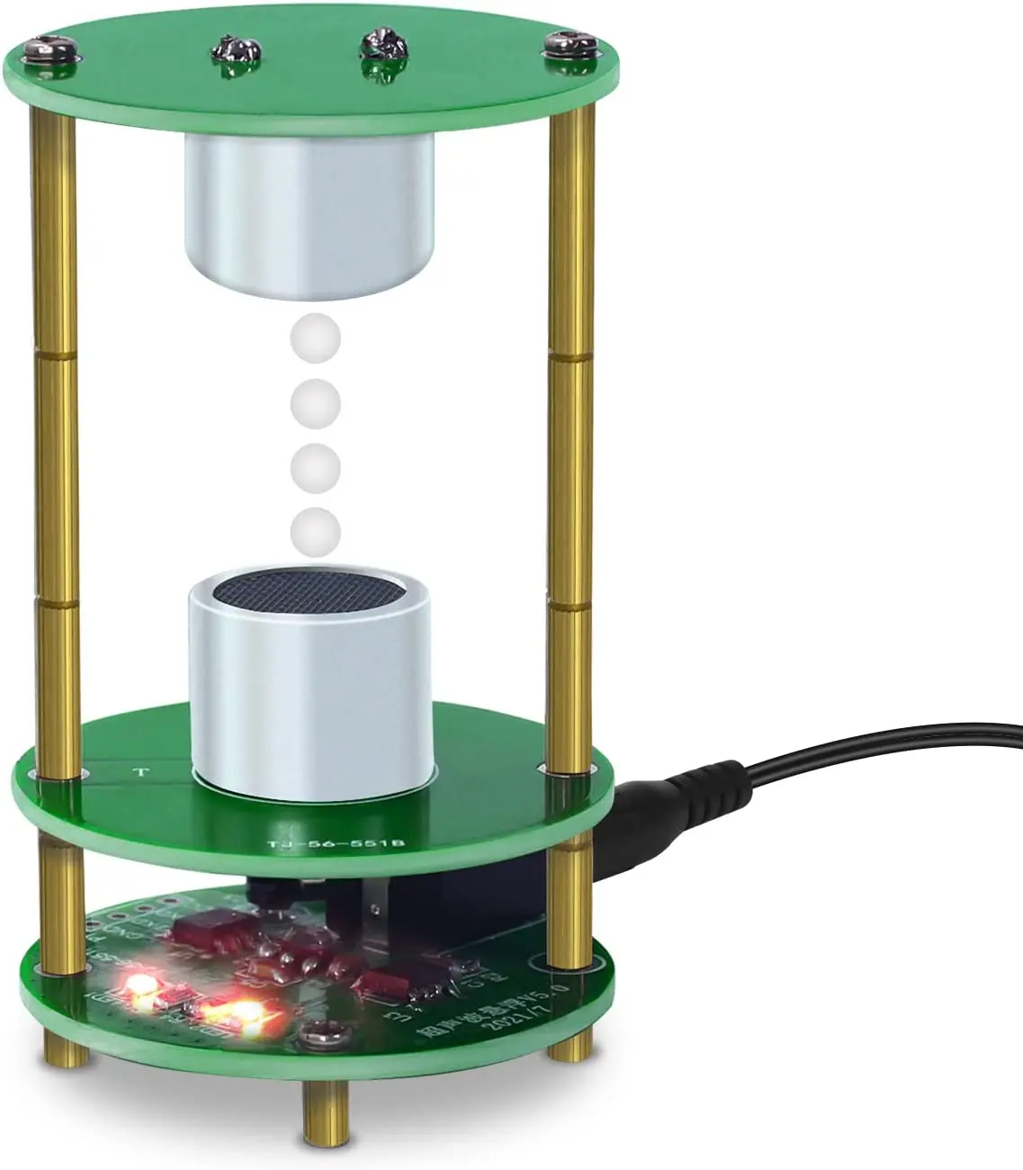 Levitazione acustica, levitatore, kit fai da te, kit di sospensione ad ultrasuoni, kit educativo per la produzione elettronica, kit di saldatura per controllo delle onde stazionarie fai da te